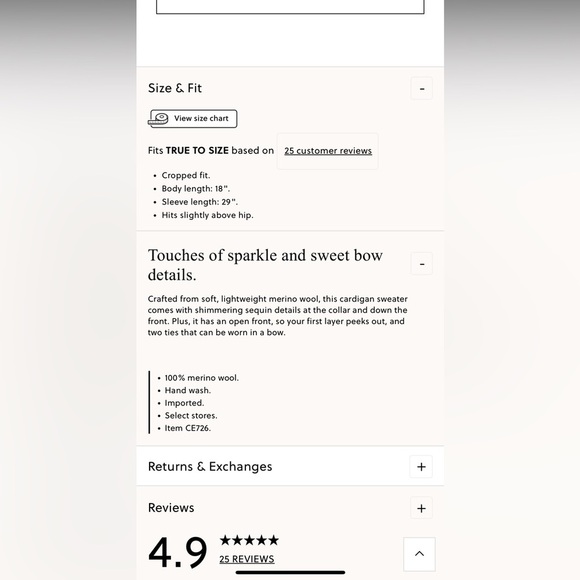 J.Crew NWT sequin tie-front cardigan in Merino wool - Picture 4 of 12